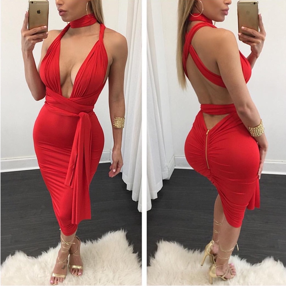 Red dress